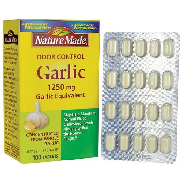 Loại thuốc giảm mỡ máu của Mỹ - Nature Made Odor Control Garlic 
