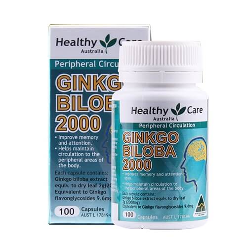 Thuốc bổ não Healthy Care Ginkgo Biloba của Úc